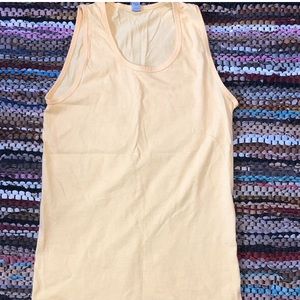 yellow tank top